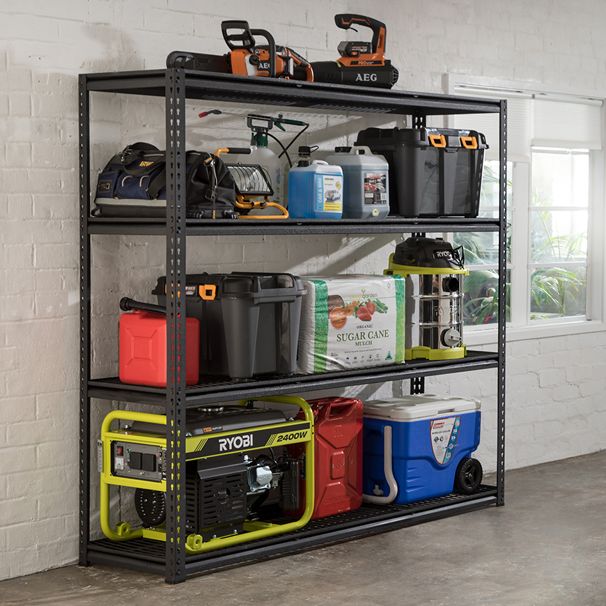 スチールラック 4段 幅182&times;奥行54&times;高さ183cm