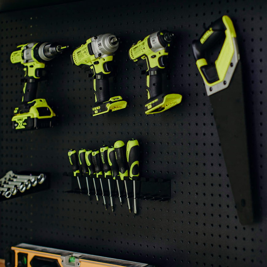 メタルペグボード 幅181&times;奥行54cm